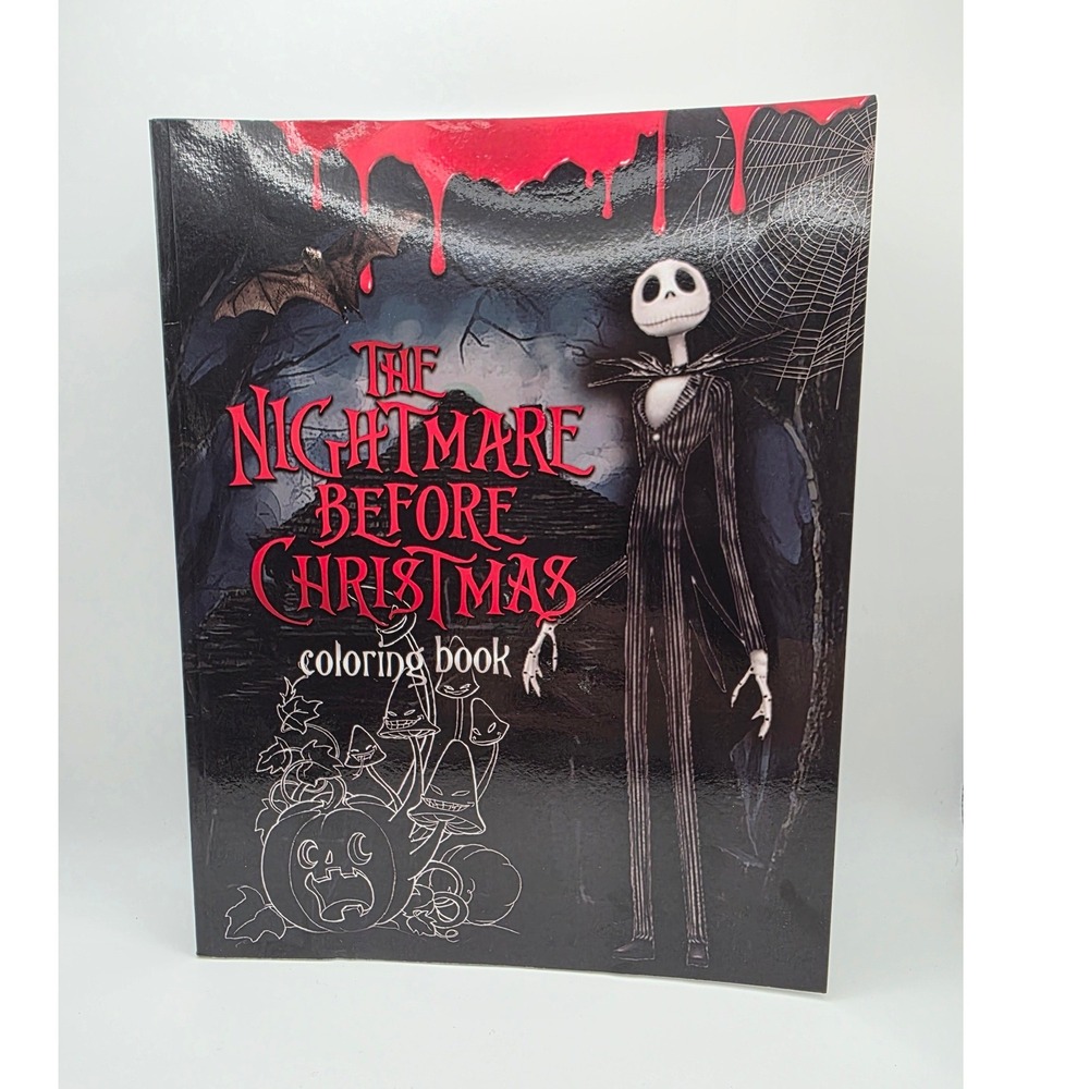 Disney The Nightmare Before Christmas Coloring Book Jack Skellington Sally Art